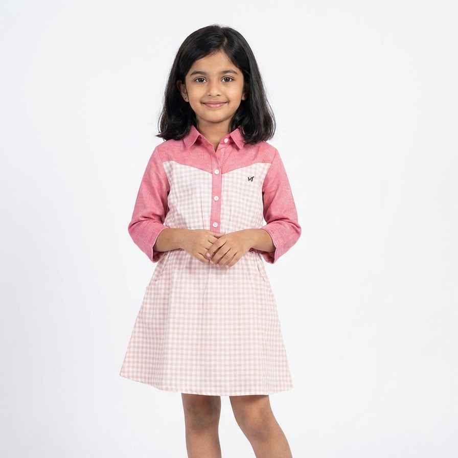 Two-Tone Utility Style Dress